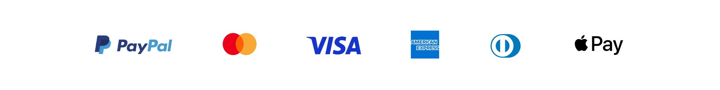 Paypal, Mastercard, Visa, Amex, Diners, Apple pay - СООТНОШЕНИЕ 8×1